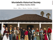 Tablet Screenshot of montebellohistoricalsociety.org